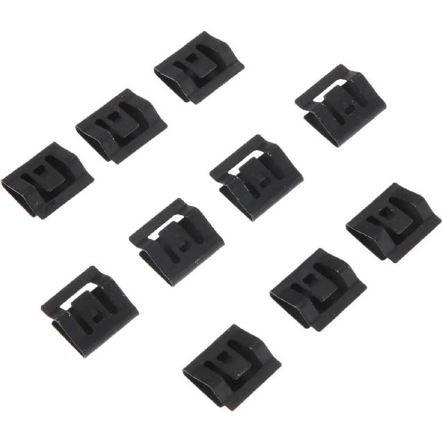 

10Pcs Car Console Navigation CD DVD Sound Panel Metal Iron Fastener for Honda Civic for Accord Fastener & Clip 14x14mm Black