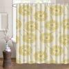 Peony Flowers Are Blooming.Washable Dirt-Resistant Shower Curtain Shower Head Waterproof Polyester Bath Curtain For Home Decor