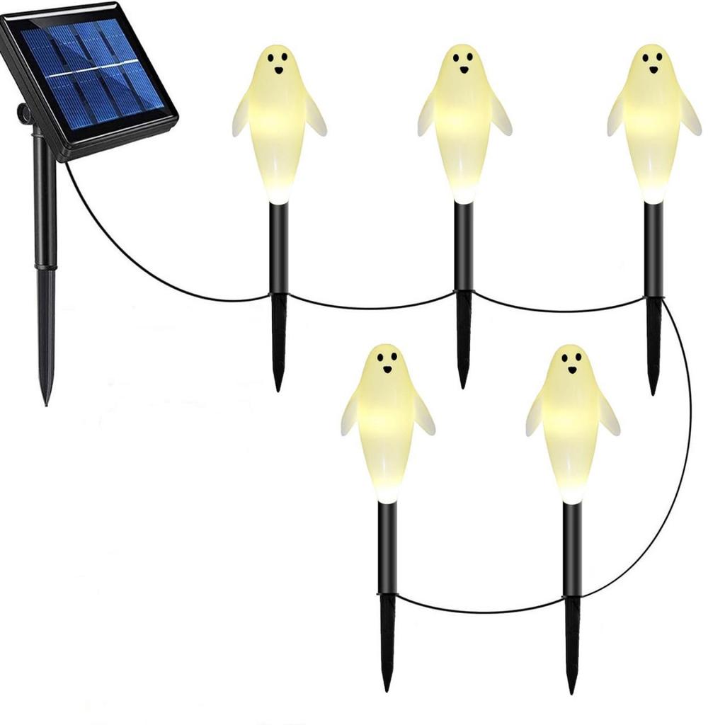 Solar Halloween Garden Lights – 6-Pack Waterproof LED & Stakes, Auto On/Off, 8-Hour Glow, Spooky Yard Decor For Trick-or-Treat