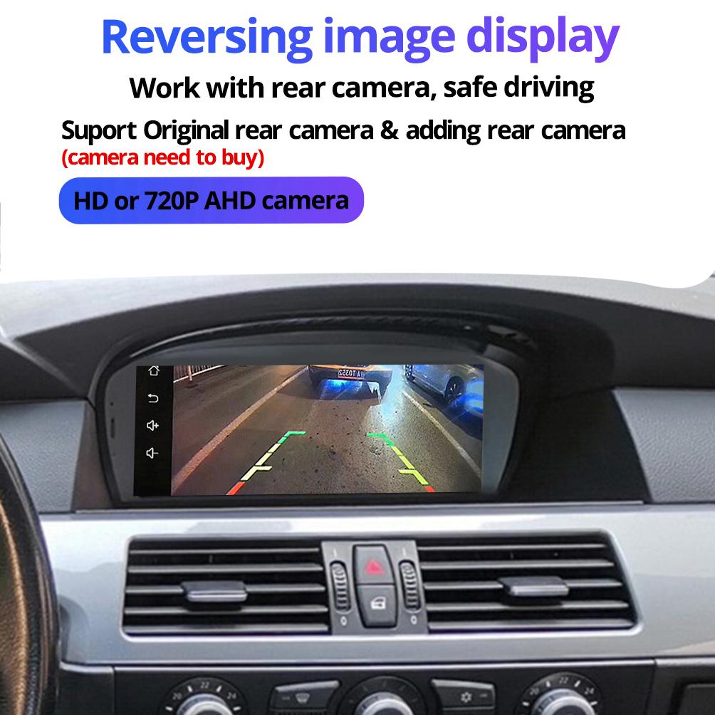 8.8" Wireless Carplay Auto Car Radio For BMW 5 Seires E60 LHD 2006-2012 CCC CIC System Android 13 GPS Multimedia Video Player FM BT