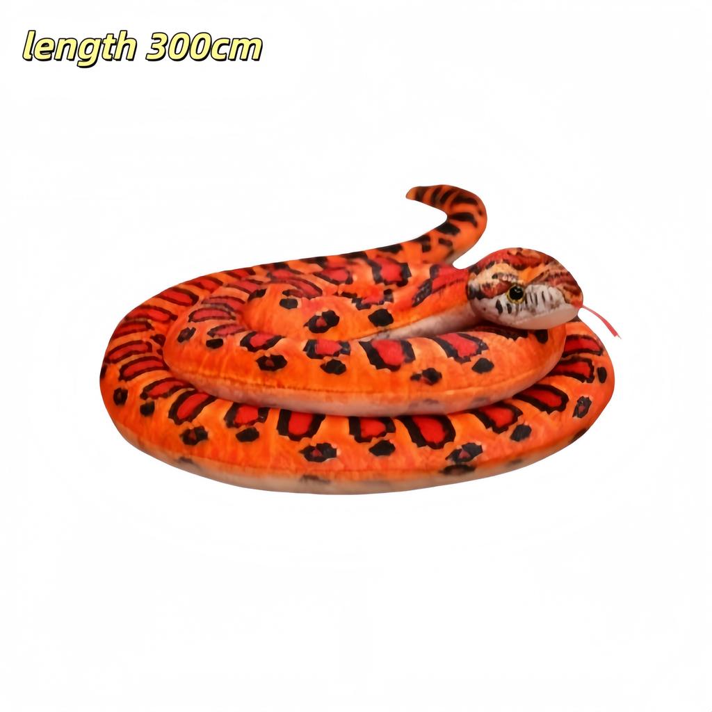 Simulated Snake Plush Toys Rattlesnake Python Green Snake Stuffed Doll Fun Prank Toys Collection Home Decor Toys Birthday Gifts