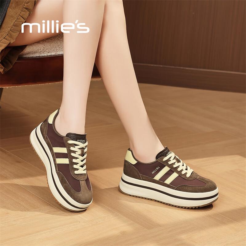 Millies Women s Platform German Trainer Casual Shoes EU 37