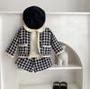 Cuddly 80cm Duffle Check Romper Cute Everyday Princess Duffle [Key Shop] Set, Gingham, White, Black, Cotton, Kids' Clothing, Wear, Stylish, Spring,