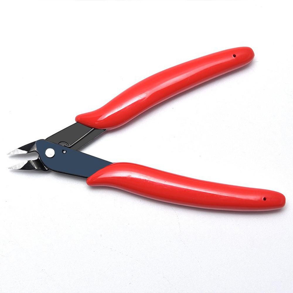 1pcs Steel Pliers Electrical Wire Cable Cutters Cutting Side Snips Flush Pliers Nipper Hand Tools Diagonal Pliers Carbon