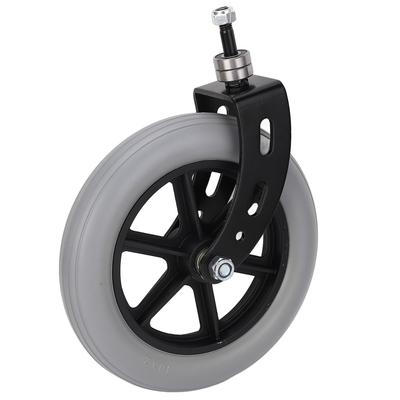 10-Zoll-Roller-Vorderradrolle, universelle PU-Radnabe, massive PVC-Rolle als Ersatz für Einkaufswagen