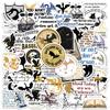 Cross-Border Cartoon Stickers: Waterproof, Creative, and Versatile for Journals, Phones, and Computers.