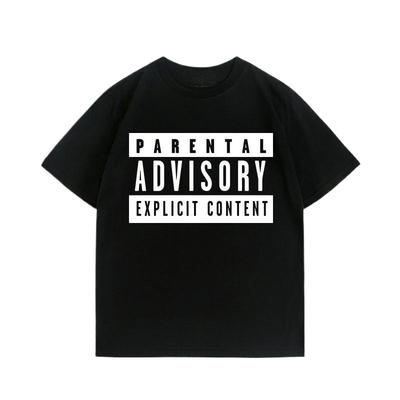 Rock Rap RAP Dirty Label Parental Advisory T-Shirt für Unisex-Kleidung und Damen Hergestellt aus reiner Baumwolle 2026 Sommer T-Shirt