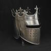 Handgefertigter Stahl Königinnenkrone Helm: Tragbare Damenrüstung für LARP Cosplay