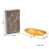 European Fruit Plate Luxury Shell Shape Golden Alloy Tray Snack Candy Wedding Cake Dish Desktop Home Decor