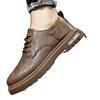 Summer new British-style retro casual leather shoes sports business soft-soled low-top Martin boots