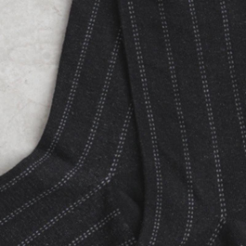 Monfoot Vertical Pattern Formal Socks Black