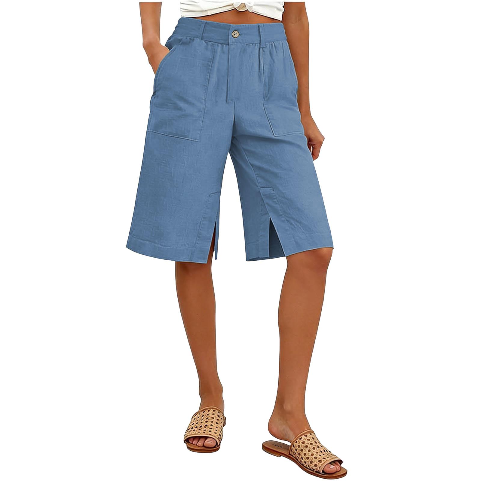 

Women s Casual And Fashionable Color Loose Pants XL синій