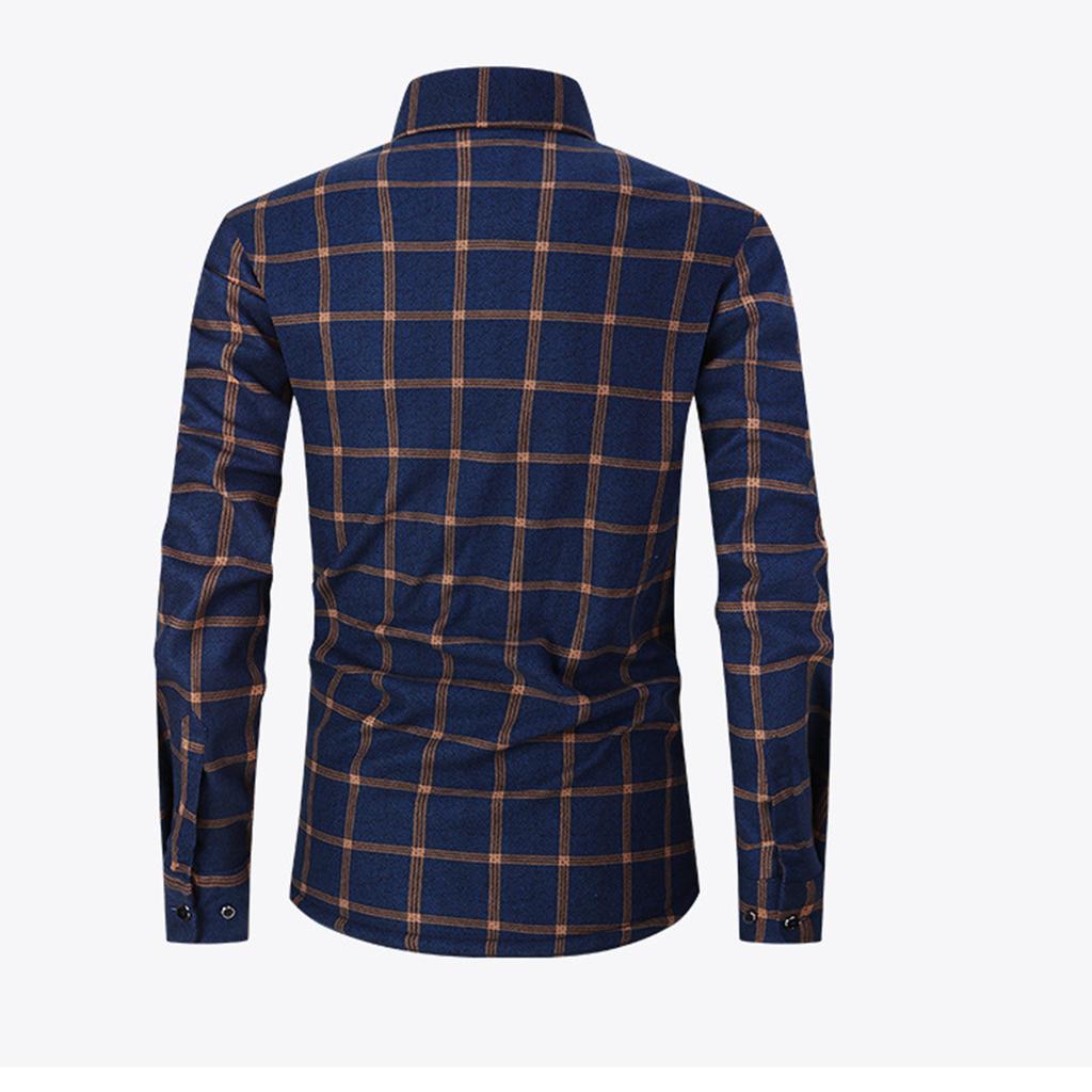Men's Flannel Button-Up Jacket | Plaid, Fleece Lined, Chest Pockets ,Warm , Casual & Stylish | For Daily, Work & Weekend