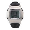 Soccer Game Referee Watch Digital Sports Wrist Watch Stopwatch Timer Alarm Stainless Steel Silver Case Black Rubber