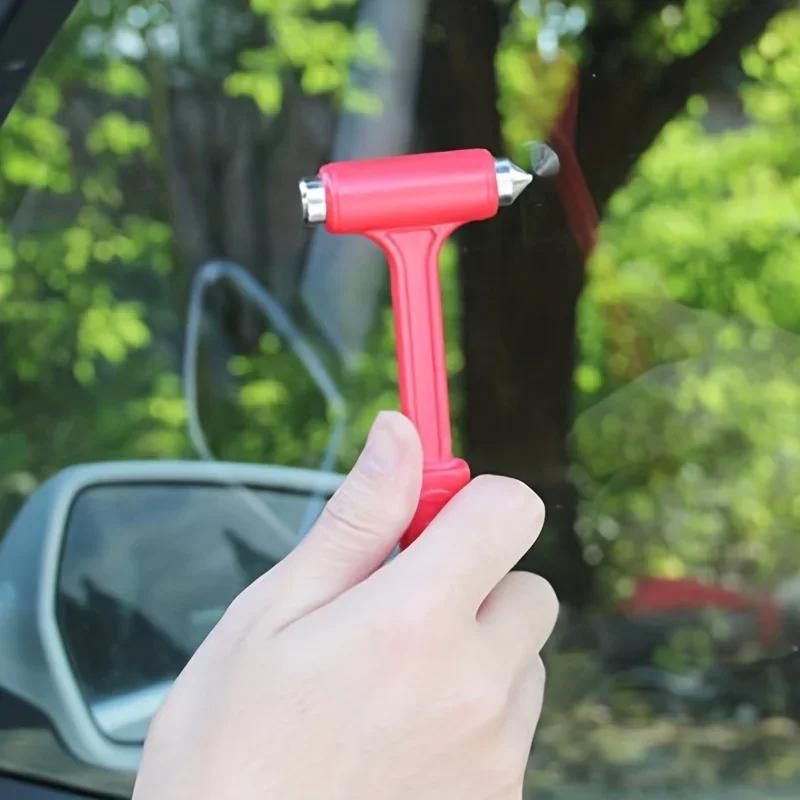 3-in-1 Auto Bus Vrachtwagen Raam Brekende Hamer Noodontsnapping Veiligheidshamer Glasbreker Gordelsnijder Gereedschap Multifunctioneel