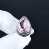 Pink Kunzite Gemstone Ring, 925 Sterling Silver Jewelry, Handmade Ring, Pink Kunzite Statement Silver Ring, Birthday Gifts For Wadding