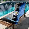 Manchester City FC Print Strandtuch, Vielseitiges Leichtes Saugfähiges Strandtuch für Pool Surfen Yoga Badezimmer, Perfektes Geburtstags-Urlaubsgeschenk
