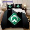 SV Werder Bremen Vzorované povlečení Sada prošívaných dek a povlaků na polštáře Domácí dekorace Dárek k narozeninám (1 * povlak na peřinu + 2 * povlak na polštář, bez jádra)