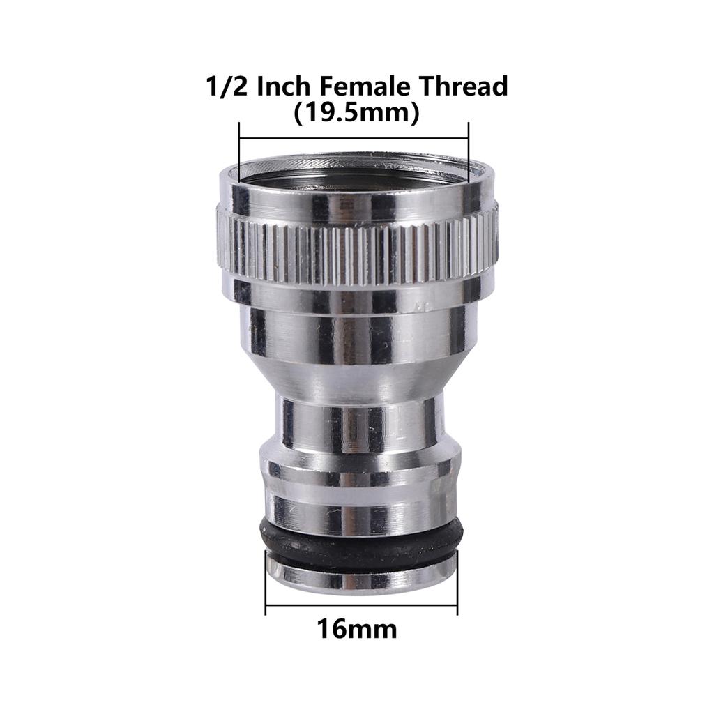 1/2" 3/4" Male/Female Thread Adapter Water Tap Washing Machine Nipple Quick Connector Garden Yard Faucet Converter Accessories