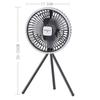 Portable Camping Fan with Tripod, Long Battery Life, Dual-Use Hanging or Standing, Large Wind Power, and Night Light
