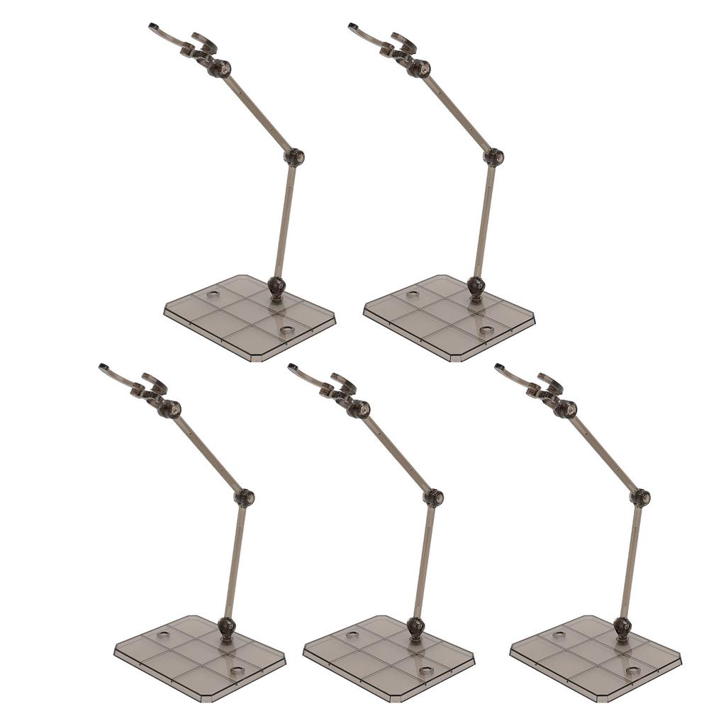 5 Pcs Action Figure Stand Black Plastic Doll Model Display Holder Support Stand for 1144 Toy