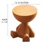 1pc bear shaped plastic multifunctional bedside table, easy to assemble, suitable for living room and bedroom storage