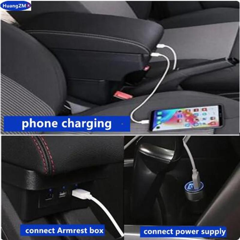 For Hyundai I20 Armrest box For Hyundai i20 Car Armrest box 2021 2022 2023 2024 Interior Parts Storage Box Car Accessories
