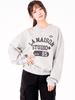 LA MAISON STUDIO La Maison Essential Crop Henley Neck Melangray(Fcg1Ts682M)