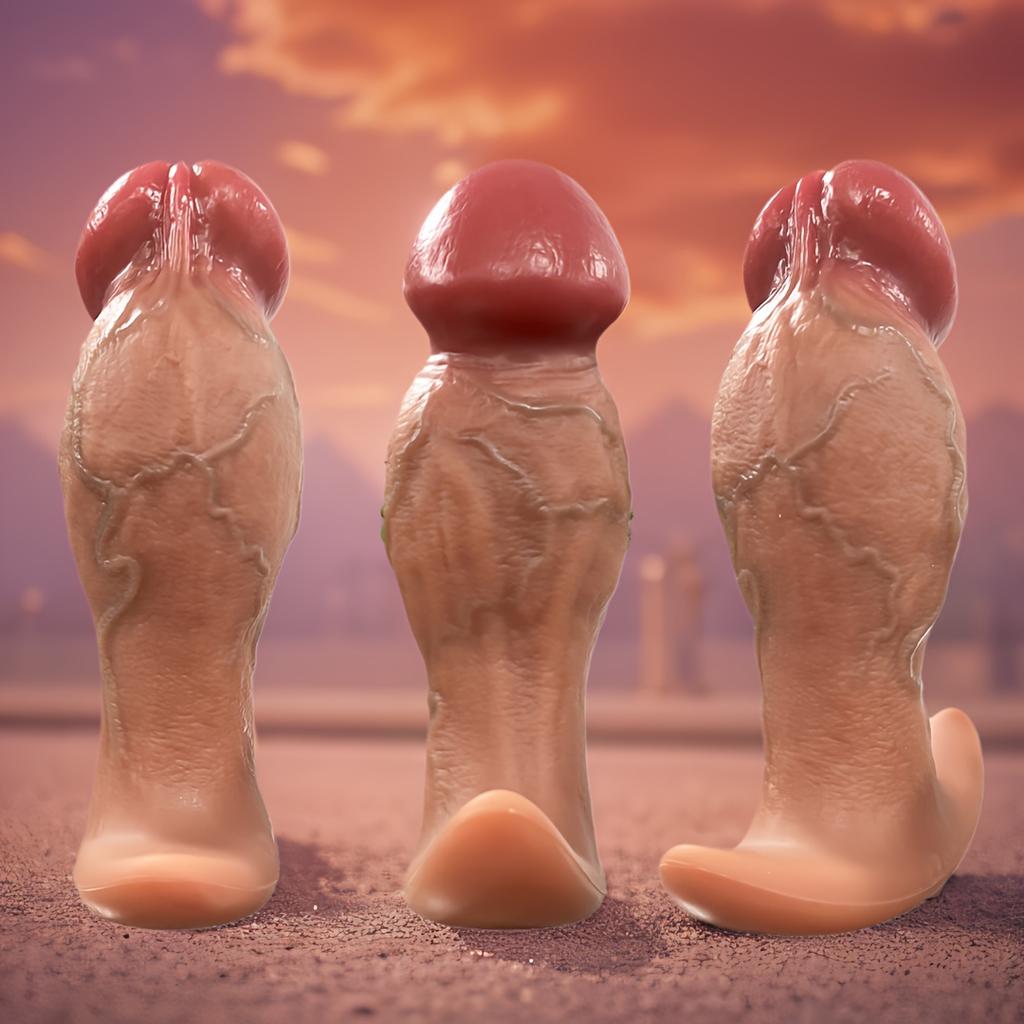 Realistic Big Glans Wearable Dildo Panty - Soft Liquid Silicone G-String Toy for Women & Couples, Hands-Free Pleasure, Durable & Sexy Design