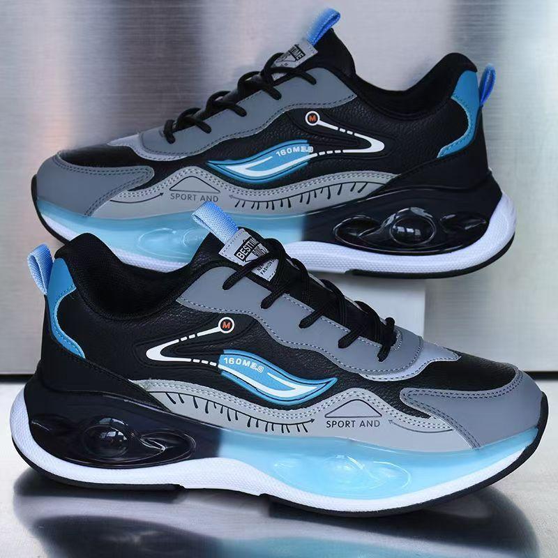 Ultra-light running shoes autumn new leather waterproof student sports shoes casual shoes