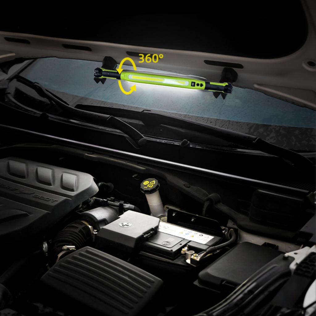 Magnetic Work Lights Used By Auto Mechanics For Maintenance