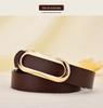 Women's Genuine Leather Black Waist Belt for Casual and Formal Wear