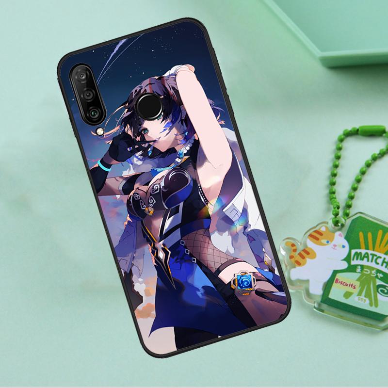 Yelan Genshin Impact For Huawei Nova 12i 12s 7i 8i 11i 9 10 SE Y90 Y60 Y70 Y72 Y61 Y91 P30 P40 Lite P60 Pro Case