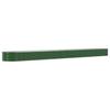 Raised Garden Bed Galvanized Steel 620 X 80 X 36 Cm Green