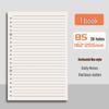 B5 Loose-Leaf Notebook Refill, 26-Hole, A5 Detachable, Horizontal Lines or Grid, Ideal for Postgraduate Exams