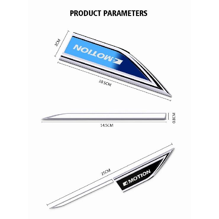 2pcs Car Accessory Side Doors Blade Car Stickers Car Accessories for Volkswagen Vw 4 Motion Tiguan Passat Golf Polo Magotan