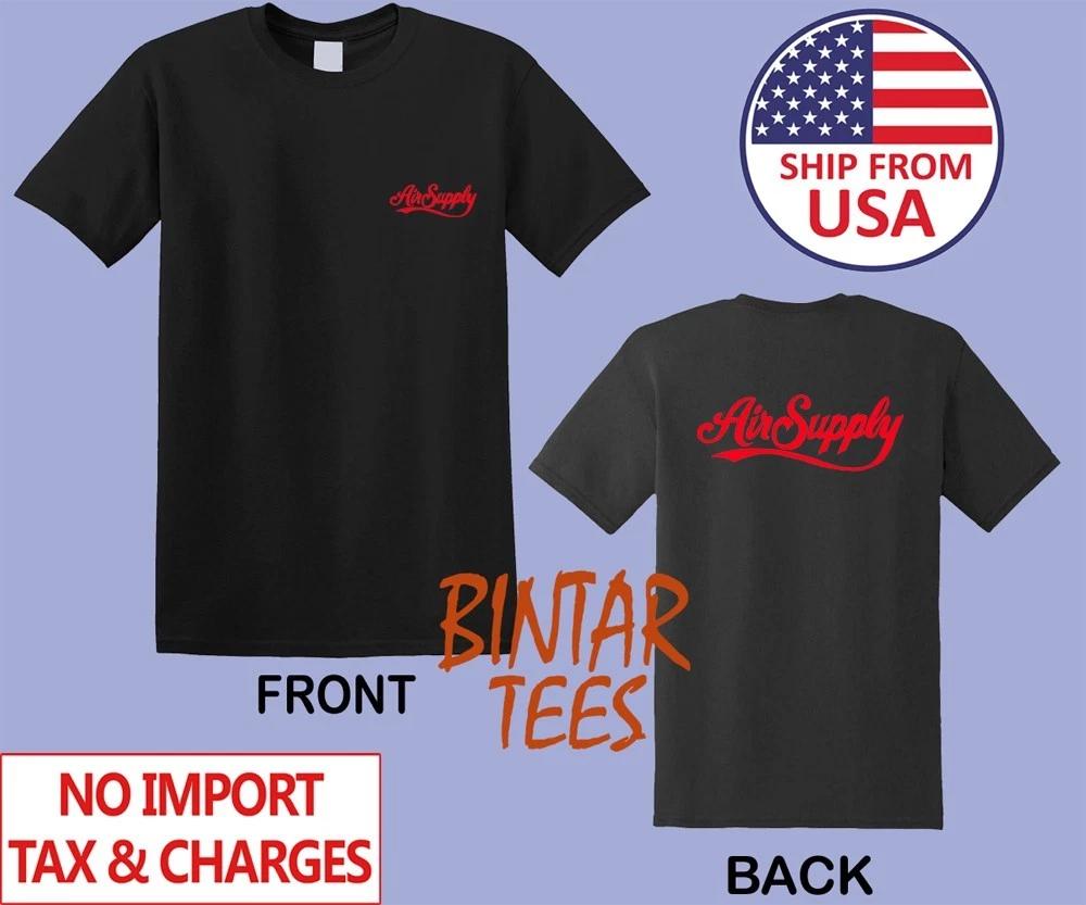 Air Supply Men s Black Size S to 5XL 3XL