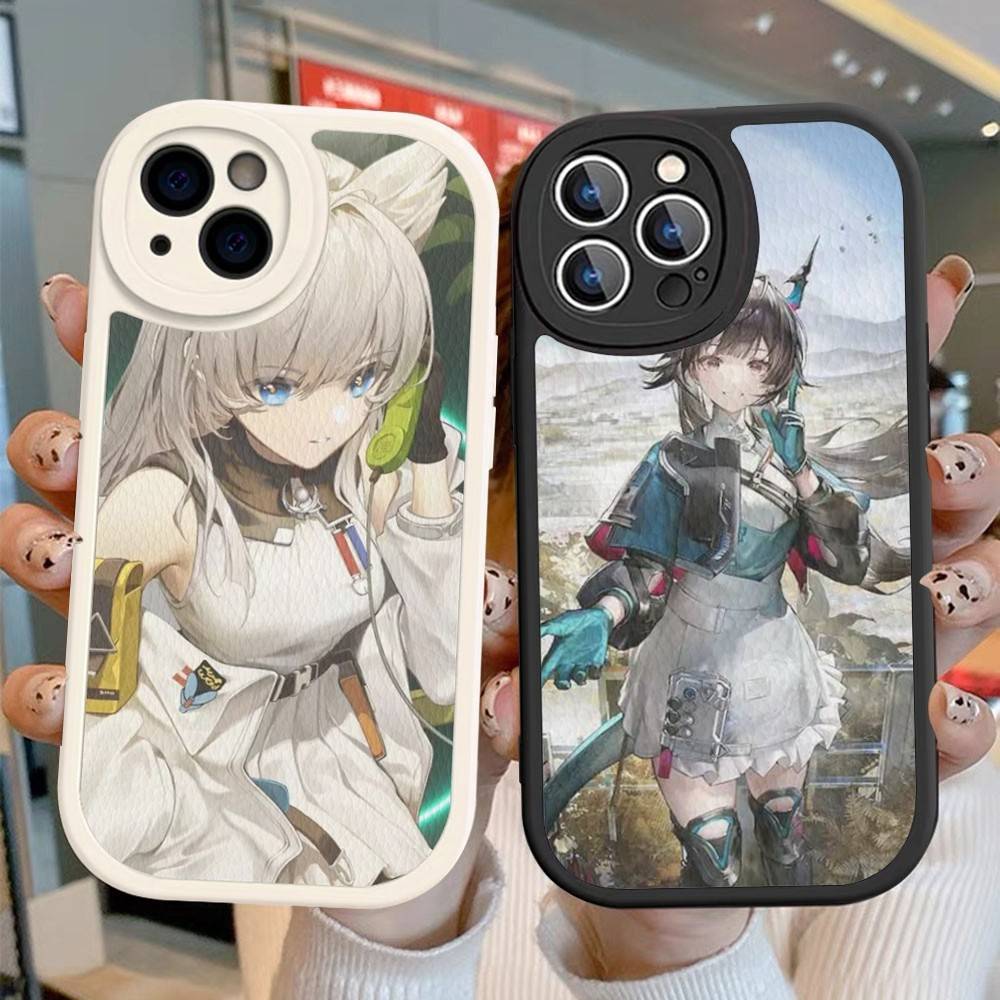 Popular Game A-Arknights E-Endfield Phone Case For IPhone 16 15 14 13 12 11 Pro Max Plus Soft Leather Cover