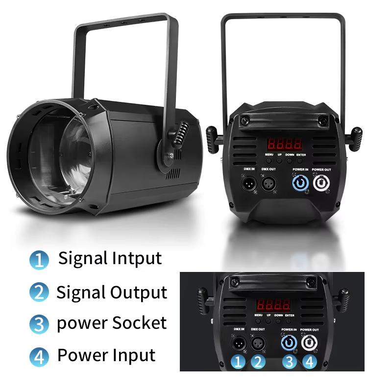 300w Zoom COB Cool+Warm White LED Zoom Par COB Lighting For Party Nightclub Church Wedding Light.