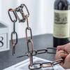 Magical Suspension Iron Chain Wine Racks One Bottle Wine Display Racks Stand Holder Kitchen Dining Room Cellar Bar Decoration