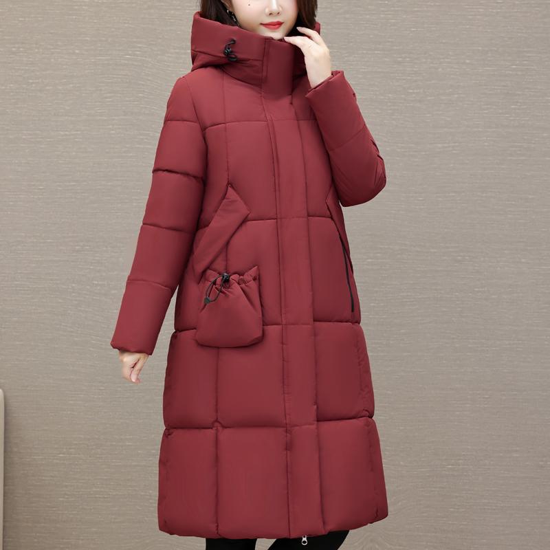 Fashion Winter Long Coat Female Clothes Hooded Thick Warm Casual Winter Jacket Women's Parkas