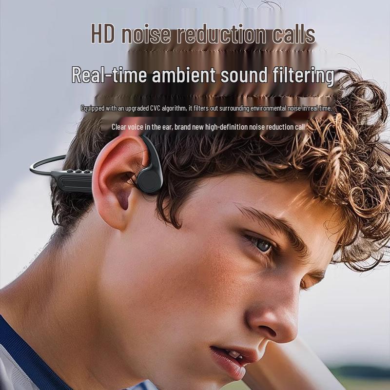 X56 Bone Conduction Bluetooth Headphones: 9-Hour Battery, IPX5 Waterproof, Perfect for Running & Cycling