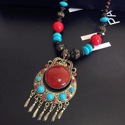 Vintage Fashion Necklace Bohemian National Style Long Exaggerated Personality Clothing Chain Women With Accessories AVE