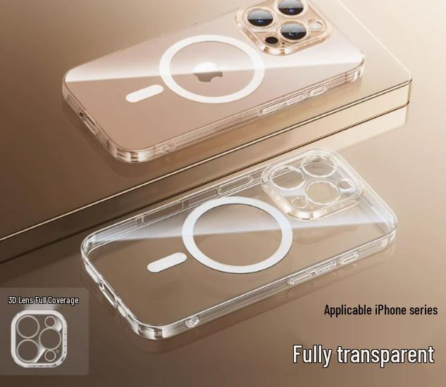 

Clear Magnetic Anti-Drop iPhone 17 Pro Max Case with Wireless Charging Compatibility iPhone 15