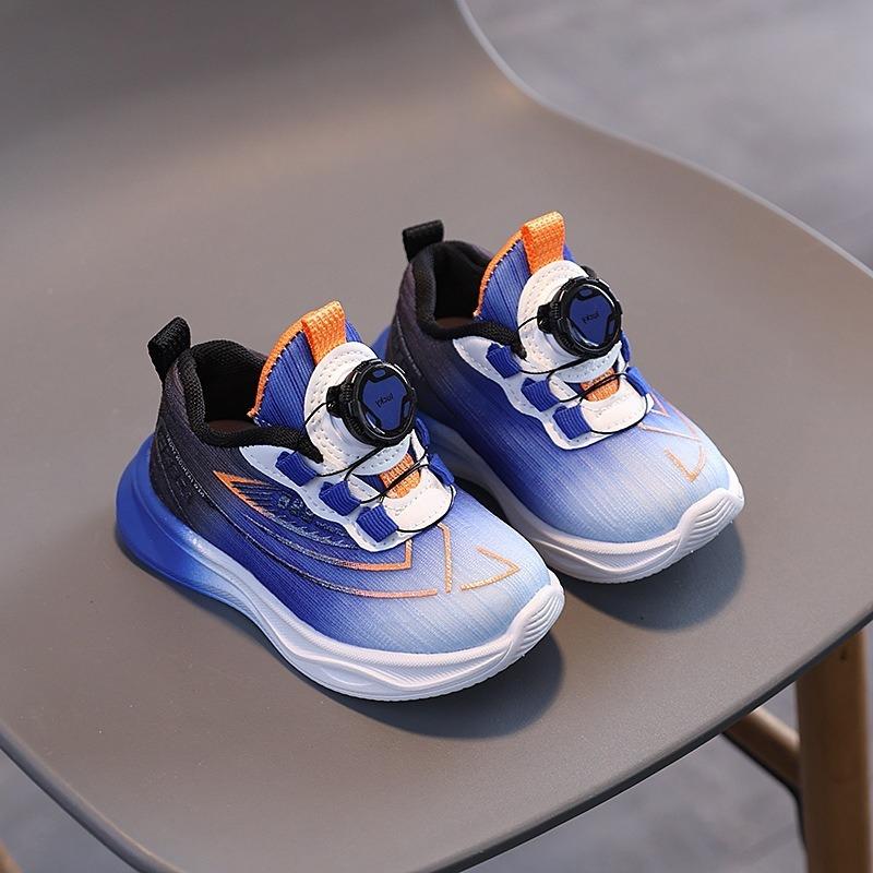 Children's Comfortable Sports Shoes | Breathable Running Sneakers for Boys & Girls with Rotating Buckle Closure
