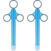 Schmiermittel-Werfer, Schmiermittel-Applikator mit glatter runder Spitze, Wiederverwendbar (2er-Pack, Blau)