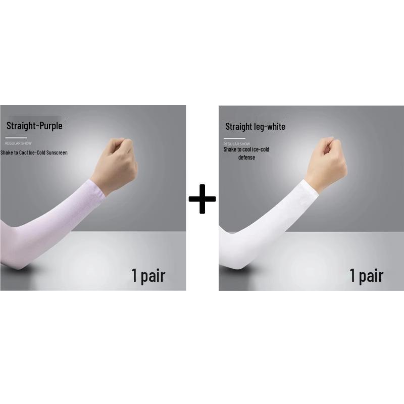 Eis UV-Schutz Armstulpen für Männer & Frauen - Dünner Stil Fahrradhandschuhe & Ellbogenschoner