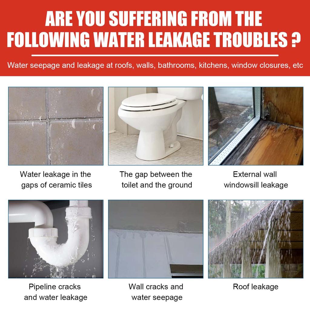 100g/300g Transparent Waterproofing Adhesive Roof Bathroom Kitchen Wall Waterproofing Leakage Repair Coating