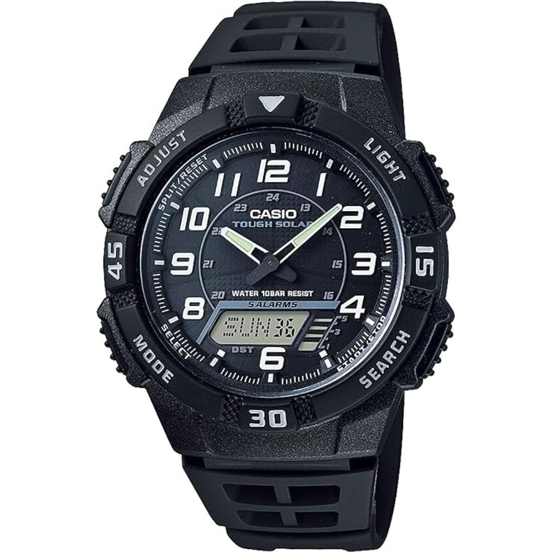 

[Прямо из Японии] CASIO AQ-S800W-1BJH Часы Tough Solar - Тонкий Ана-Цифровой Дизайн - Не Требуют Замены Батареи - Оригинальные CASIO JDM