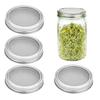 Stainless Steels Sprouting Lid for Mason Jar Wide Mouth Germination Cover for Grains and Seed Use Gardening Tool